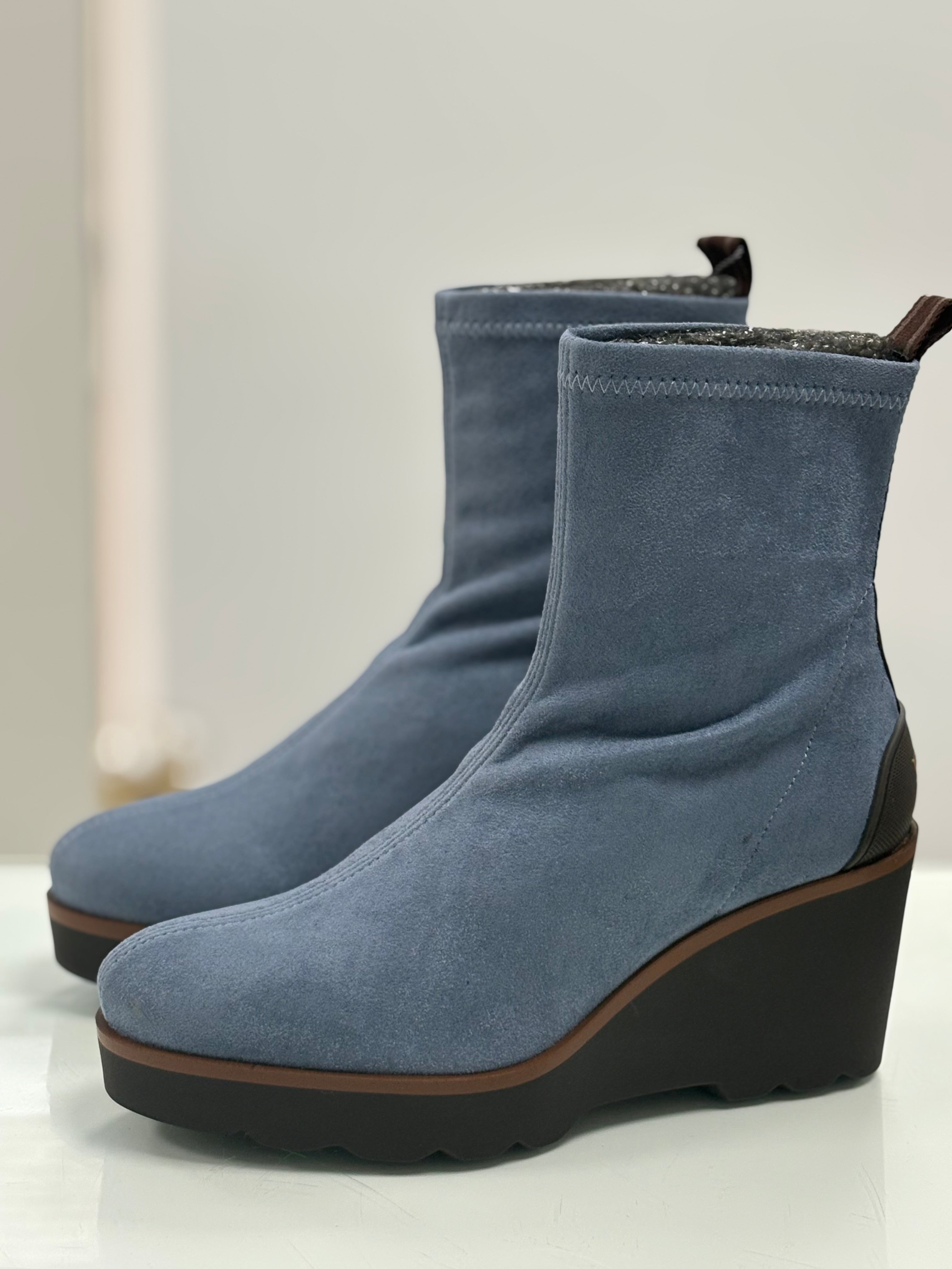 Pedro Miralles - Weekend - Botas licra cuña Antes - Jeans