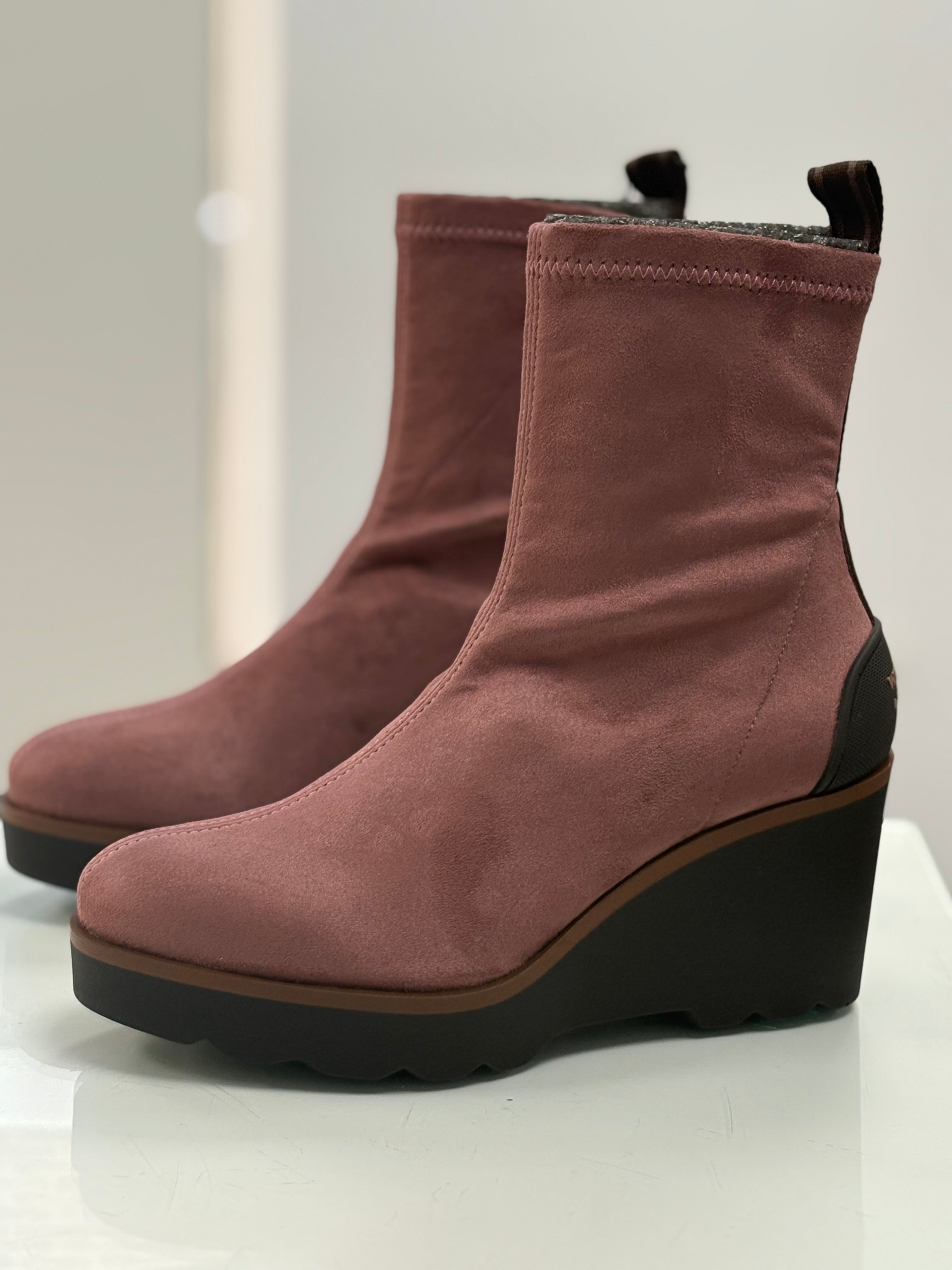 Pedro Miralles - Weekend - Botas licra cuña - Rosa Palo