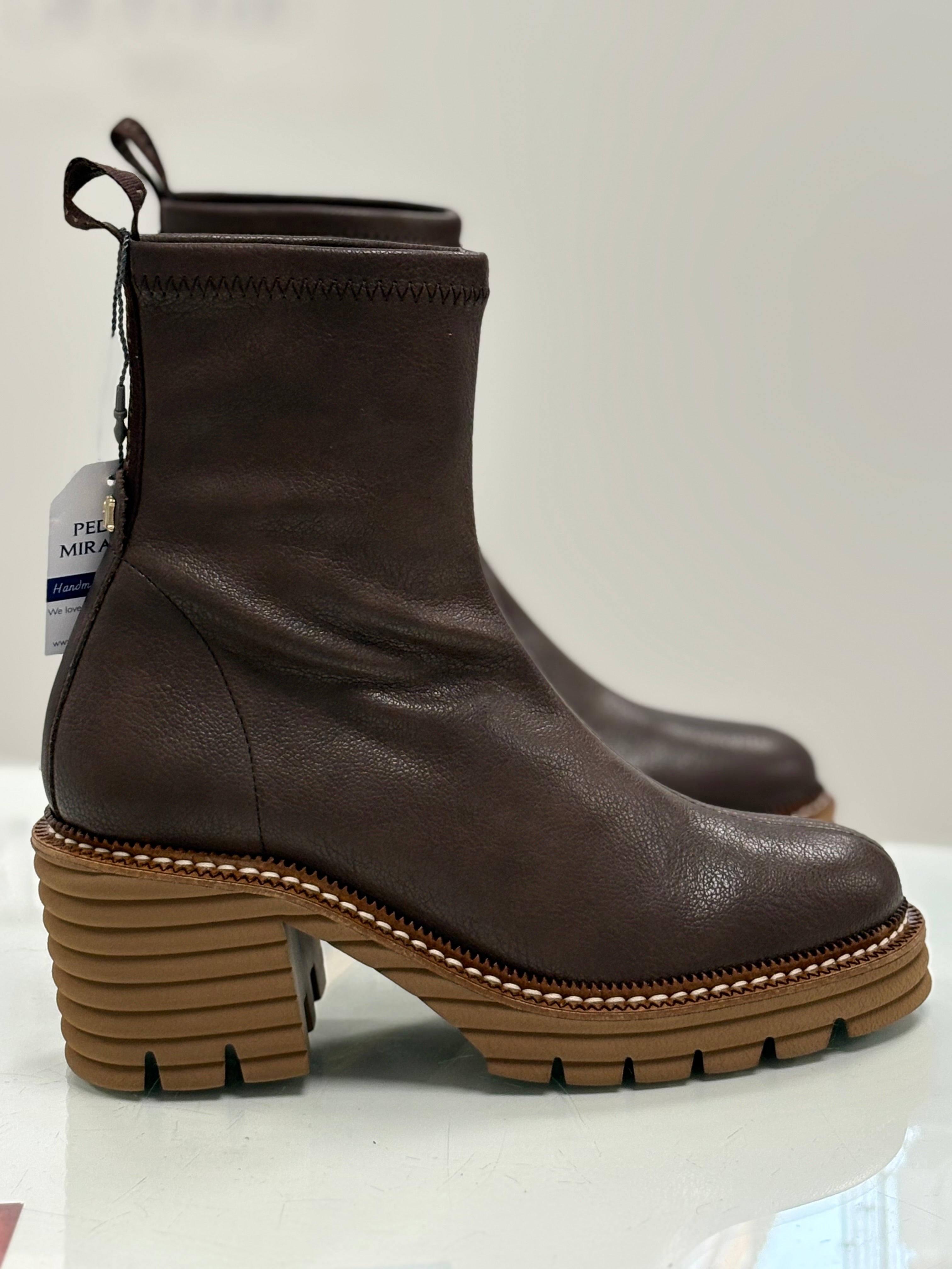 Pedro Miralles - Weekend - Botas Mellinda - chocolate piel